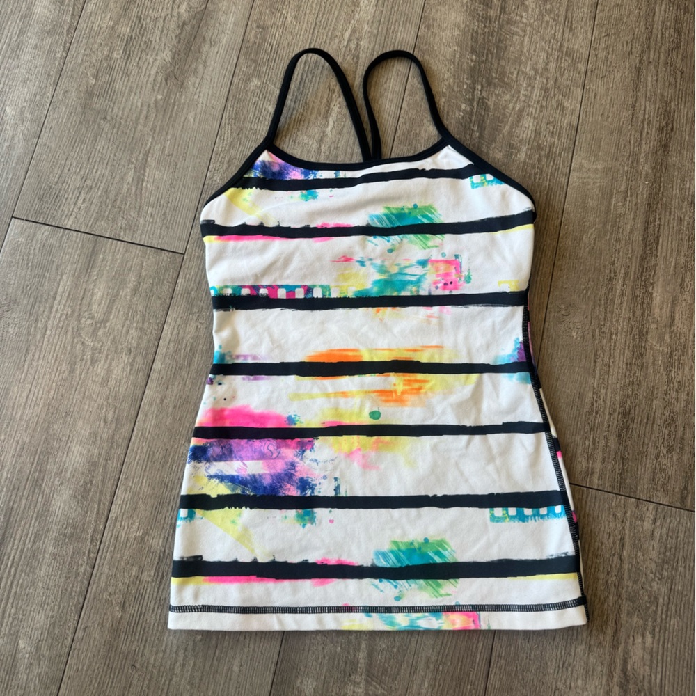 LULULEMON Vibrant Striped Tank Top